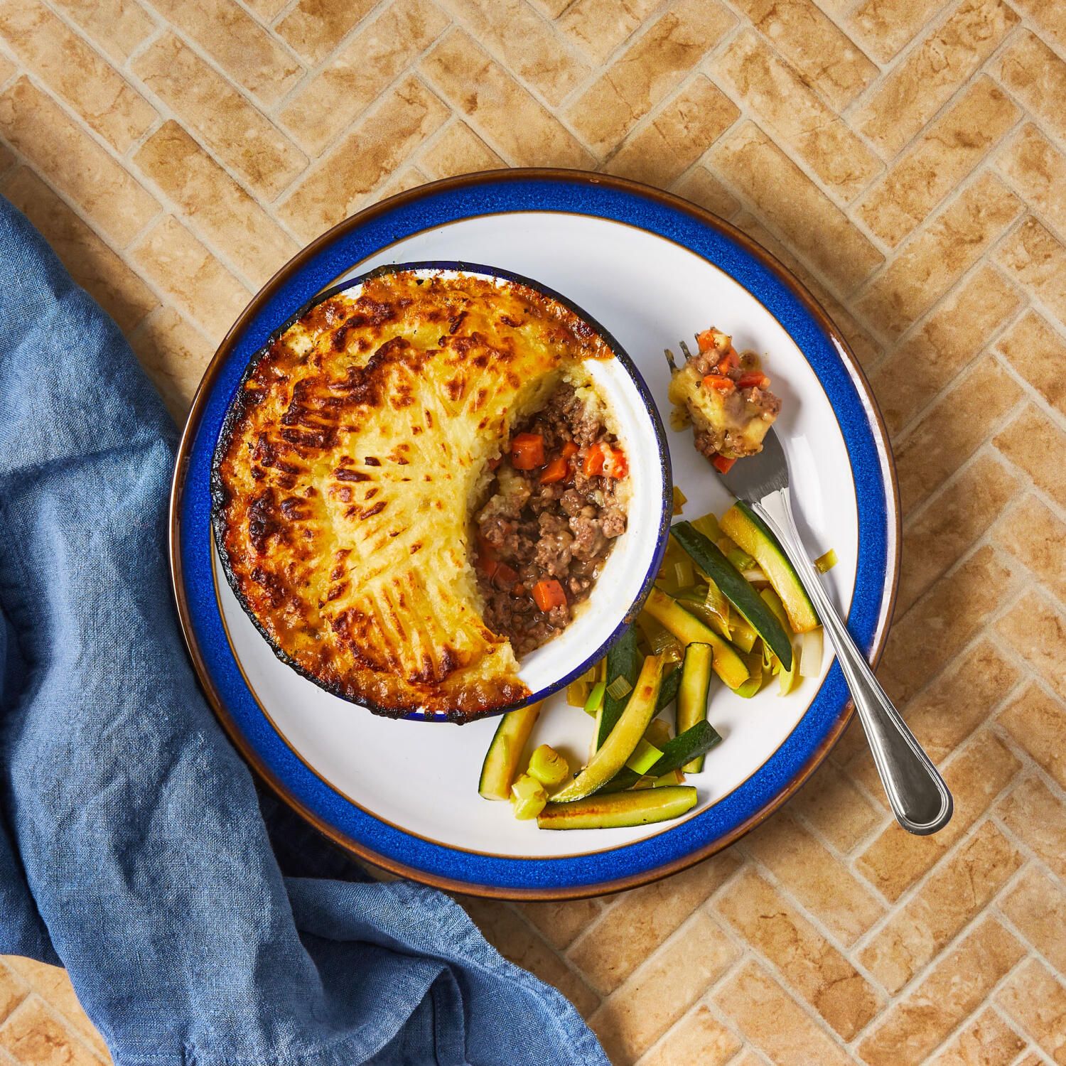 Minty Shepherd's Pie & Veg