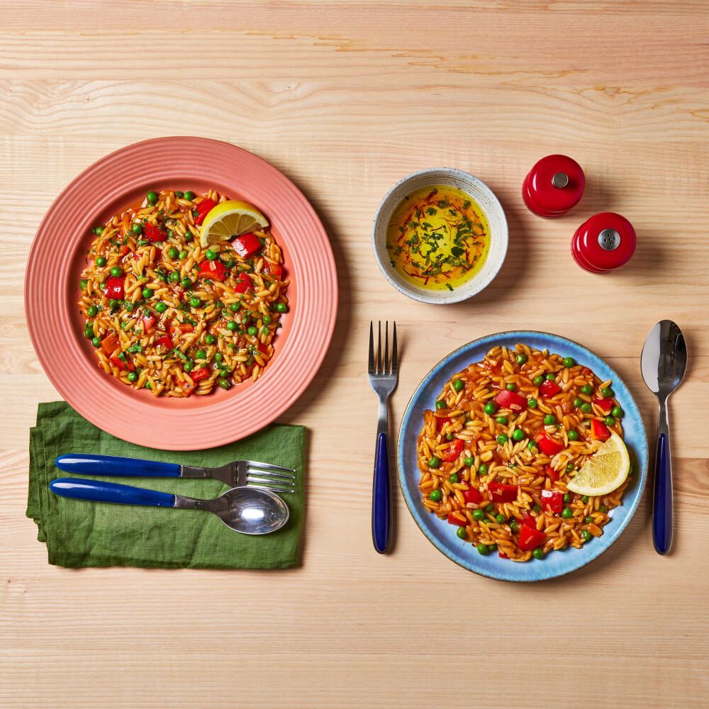 Spanish-Style Orzo With Saffron & Lemon Dressing