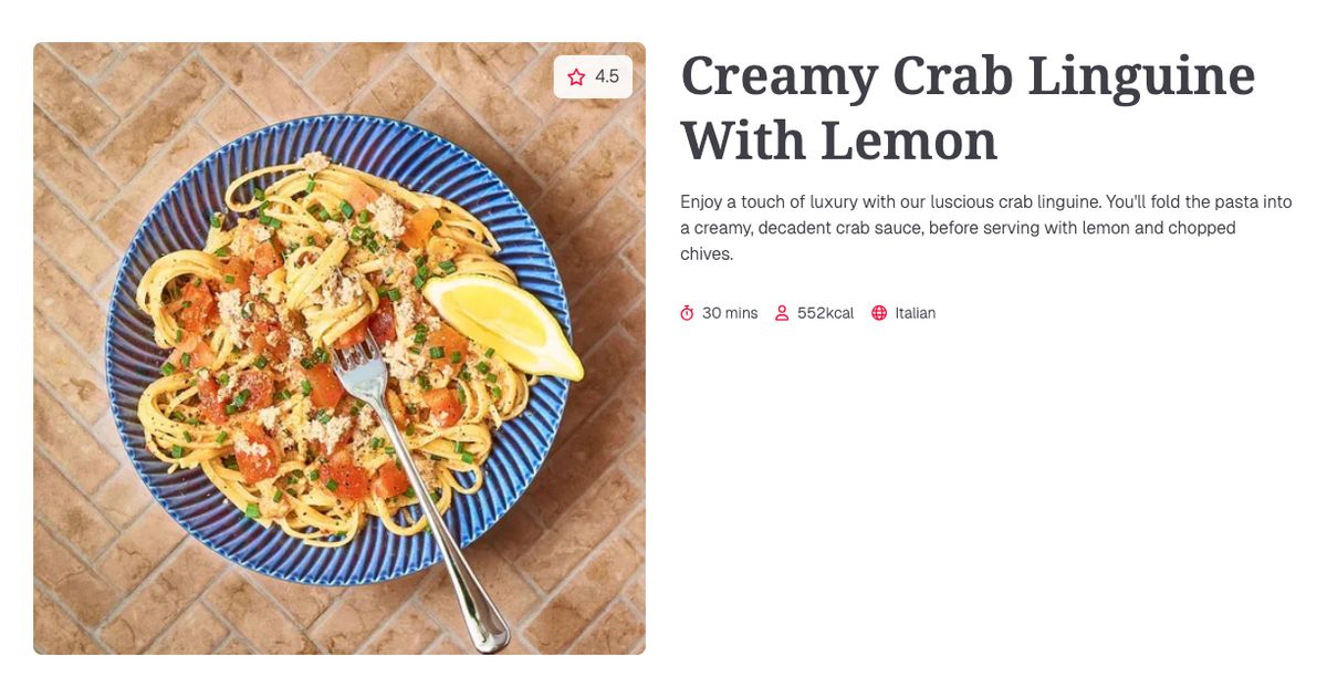 Creamy Crab Linguine With Lemon 30 Mins Gousto Recipe Search creamy-crab-linguine-with-lemon-30-mins-gousto-recipe-search