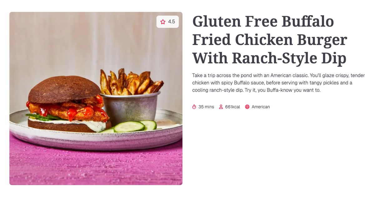 buffalo fried chicken & burger